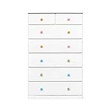 アルファタカバ ベビータンスツマミチョイスシリーズ アリオ 80cm6段 (カラフルパステル)