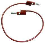 Pomona Stacking Banana Plug Patch Cord, Red, 12 OAL