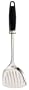Pedrini Black & Satin Stainless Steel Small Slotted Turner
