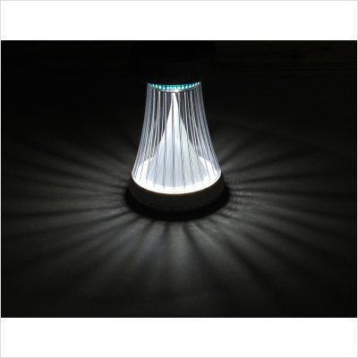 Fluted Solar Color Changing Accent Light in Stainless Steel