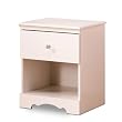 South Shore 3550062 Crystal Collection Night Table, Pure White