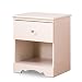 South Shore 3550062 Crystal Collection Night Table, Pure White