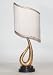Contemporary Free Form Brass Accent Table Lamp