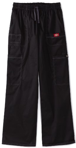 Dickies Generation Flex Men's Youtility Scrub Pants,Black,Small