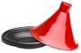 Le Creuset Enameled Cast-Iron 1-3/4-Quart Moroccan Tagine, Red