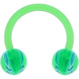BIOPLAST Green BLAZING BASEBALL Circular Horse Shoe