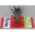Scooter Stand - For Kids Push Scooters - Red (Red) (2.4"H x 4.3"W x 10"D)