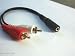 0805- Raccord Audio Jack Femelle 3,5 Mm A Cinch Rca Stereo