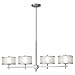 Murray Feiss F2344/4BS, Casual Luxury Large Linear Pendant, 4 Light, 300 Total Watts Halogen, Steel