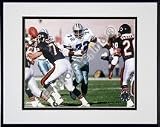 Ed Too Tall Jones Action Double Matted 8 X 10 Photograph in Black Anodized Aluminum Frame