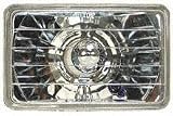 80-86 BUICK LE SABRE RWD EURO CRYSTAL CLEAR HEADLIGHT, UNIVERSAL HEAD LAMP, 4X 6 1/2 GLASS LENS W/O H4 Bulb (1980 80 1981 81 1982 82 1983 83 1984 84 1985 85 1986 86) UN9999CHL