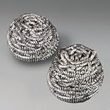 Stainless Steel Large Scrubbing Pad, 1.75 oz, 12 Scrubbers per Case.