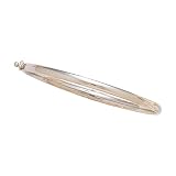 14K White Gold Junior Bangle Bracelet - 5.5