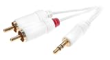 Vivanco MP3 Audioverbindung, 3,5mm Klinkenstecker   2x Cinch,1,8 m