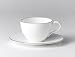 Gordon Ramsay tableware by Royal Doulton.Boxed tea cup & saucer in white bone china with a platinum rim
