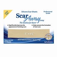 ScarAway LONG Silicone Scar Healing Sheets, (Contains the full Dr. Recommended 12 week supply- the solution for your Scar- Perfect for treating surgical incision scars both old and new). (Pack of 12 sheets)