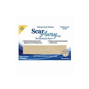 ScarAway Long Silicone Scar Healing Sheets - Contains the full Dr. Recommended 12 Week Supply