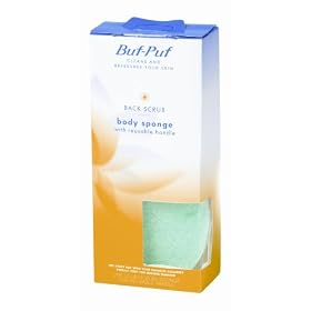Buf-Puf Back Scrub Body Sponge with Reusable Handle - 1 ea