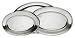 OVAL STAINLESS STEEL PLATTER / SERVING TRAY SET