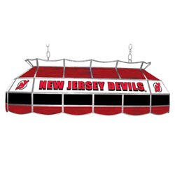 NHL New Jersey Devils Stained Glass 40 inch Lighting Fixture