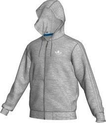 Adidas Herren Sweatjacke Sport Hooded Flock, medium grey heather, XXL, X41245 Preisvergleich