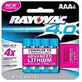 Rayovac 4.0 Rechargable "AAA" Batteries, 4-Pack