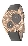 Haurex Italy Glam Nabilya Satin Strap Grey Dials Women's watch #FH359DG1