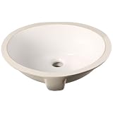 Morning Undermount Porcelain Single Bowl Bathroom Sink (White) W/overflow Morning Undermount Porcelain Single Bowl Bathroom Sink (White) W/overflow