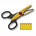 WEDO - ciseaux cranteurs, coupe en tuile, longueur: 135 mm multicolore, dans un emballage suspendu (77 1805)