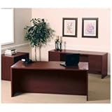 Lorell 68540 Hutch w/Doors, 72" x 14-3/4" x 37", Mahogany (LLR68540) Catego ....