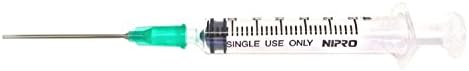 5 Pack - 3ml Sterile Syringe with Blunt Tip Needle 18ga x 1-1/2"
