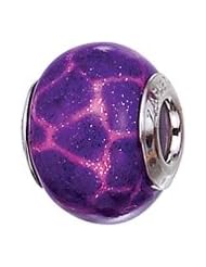 Sterling Silver Purple Leopard Murano Zable Bead BZ2829.99