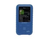 Premium Blue Silicone Skin for Sony Walkman S615 / S616 / S618 / S716 / S718 Series with Armband and Belt Clip