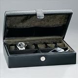 Ragar GQ Watch Jewelry Box in Genuine Leather, Holds (6) watches
