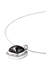16.00 ct. t.w. Genuine Garnet and White Topaz Sterling Silver Pendant