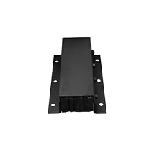 IWI T Series Steel Face Rubber Dock Bumper, Rectangular, Laminated, Vertical Mount, 6 Holes, 20" Length, 11" Width, 6-3/4" Depth