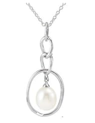 Sterling Silver Freshwater Cultured Pearl Necklace