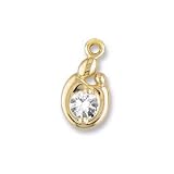 Mother and Child Diamond Charm