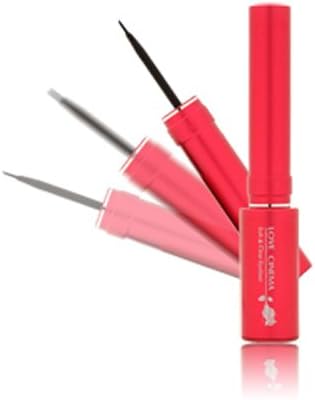LOVE CINEMA Soft &amp; Clear Eyeliner 7ml, Waterproof Type, Black [case/Red]
