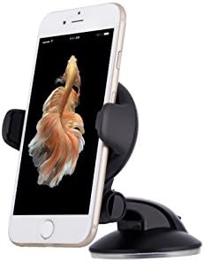 360 Degree Rotate Easy Flex 3 Car Mount Holder foror iPhone 6 6(+) 6S 6S plus 5S 5C 4S,iPod Touch,Samsung S5 S4 S3 Note 2 Note 3,Nexus 5 -Retail Packaging -MORZEN (BLACK)