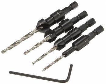 4pcs Carpentry Countersink Drill Bit Set Woodworking Tools by JeabJJ Shopping