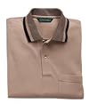 Outer Banks 6.8 oz Cotton Pique Pocket Polo with Striped Trim by Outer Banks (Style# 5032)