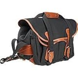 Billingham 225 SLR Camera Shoulder Bag, Black with Tan Trim.
