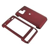 LG Dare Hard Rubberized Plastic Case Cover Red