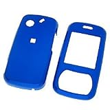Dark Blue Rubberized feel Solid Snap-On Cover Hard Case Cell Phone Protector for Pantech C740 MATRIX