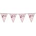 Wimpelkette Storch rosa, 6 Meter