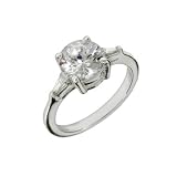 Eve's Addiction Emma's Brilliant Round CZ Engagement Ring