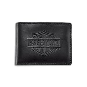 Harley-Davidson� Mens Bar and Shield Flip Fold Wallet. Debossed Bar and Shield Logo. 99463-06V