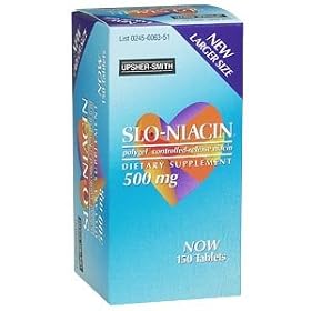Slo-Niacin Polygel Controlled Release Niacin 500 Mg, 150 Tablets