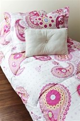 Amazon.com - Wild Pink Paisley Comforter Set Twin XL ...